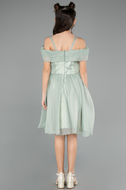 Short Mint Girl Dress ABK2565