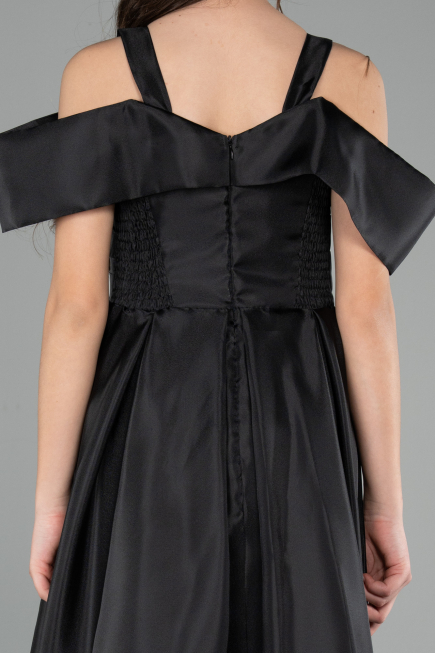 Long Black Girl Dress ABU5903