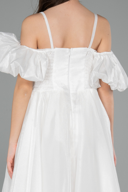Long White Girl Dress ABU5912