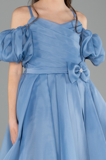 Long Blue Girl Dress ABU5912