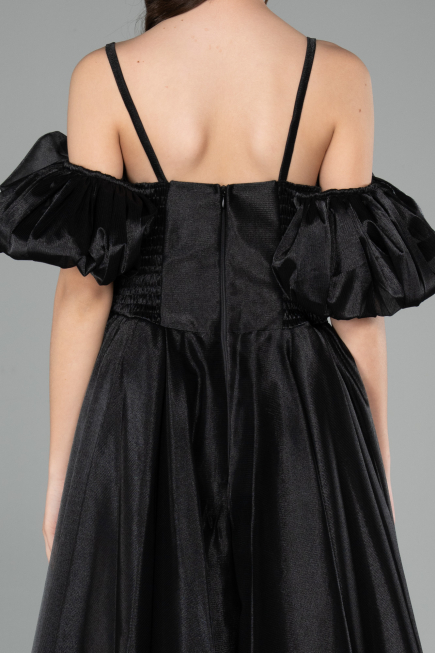 Long Black Girl Dress ABU5912