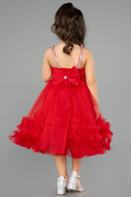 Short Red Girl Dress ABK2567