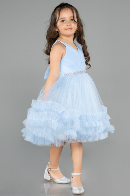Short Blue Girl Dress ABK2567