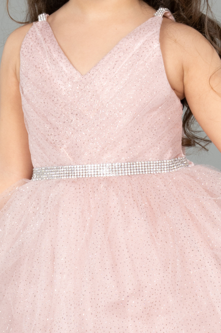 Short Rose Colored Girl Dress ABK2569