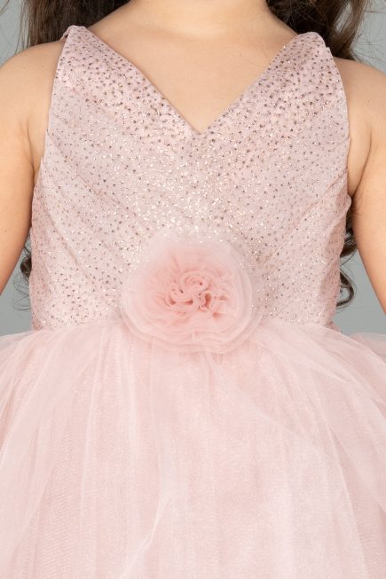 Short Rose Colored Girl Dress ABK2571