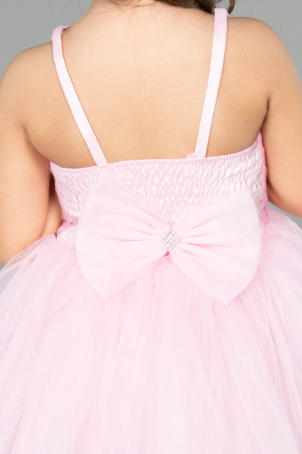 Short Powder Color Girl Dress ABK2571