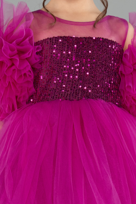 Short Fuchsia Girl Dress ABK2572