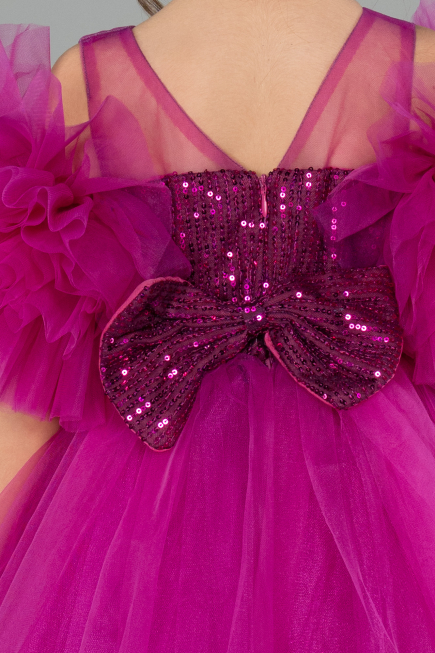 Short Fuchsia Girl Dress ABK2572