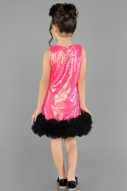 Short Fuchsia Girl Dress ABK2574