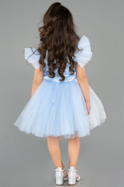 Short Blue Girl Dress ABK2575