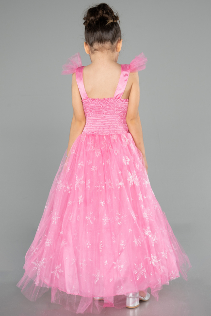 Long Pink Girl Dress ABU5906
