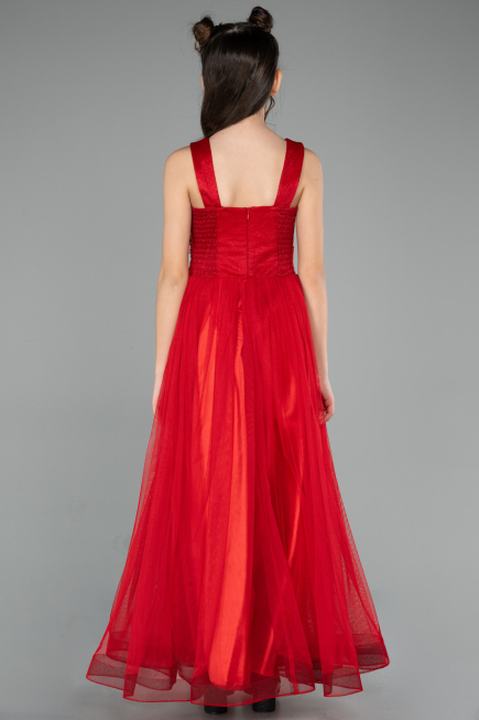 Long Red Girl Dress ABU2447