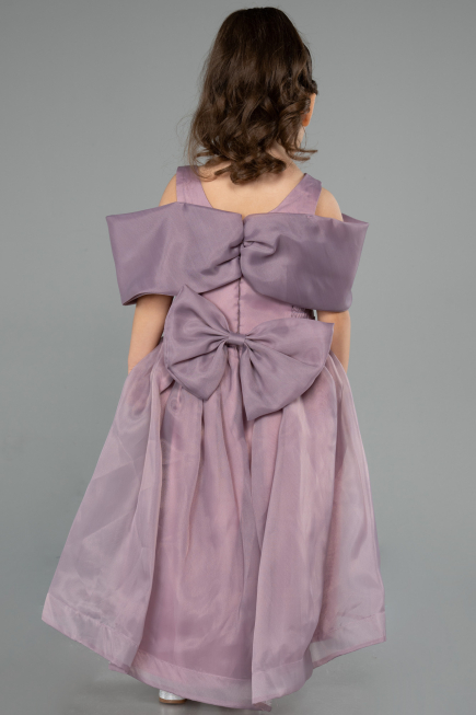 Front Short Back Long Lavender Girl Dress ABO107