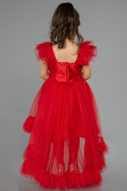 Red Long Girl Dress ABU4239