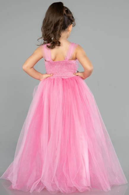 Long Pink Girl Dress ABU3566