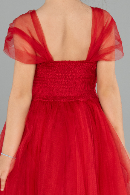 Long Red Girl Dress ABU3566
