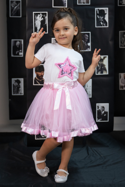 Powder Color Girls Skirt KT112