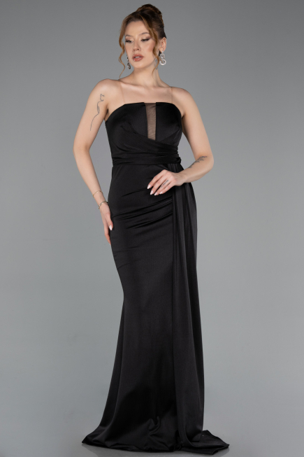 Long Black Prom Gown ABU5746
