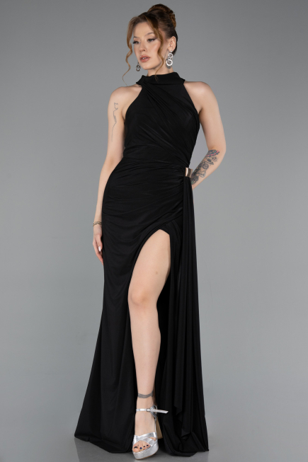 Long Black Prom Gown ABU5918