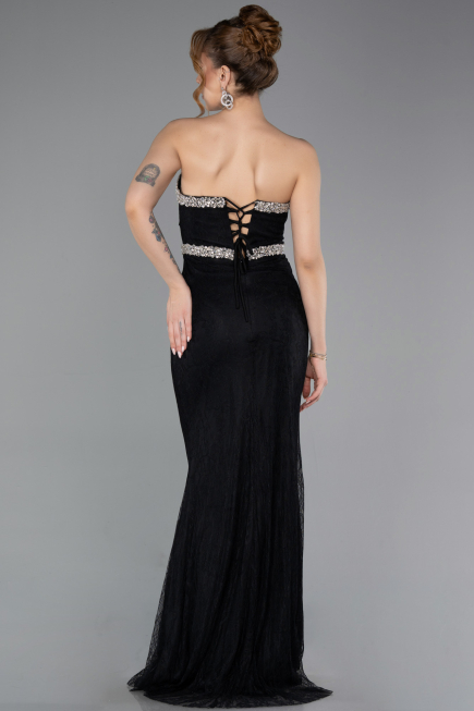 Long Black Dantelle Mermaid Prom Dress ABU5921