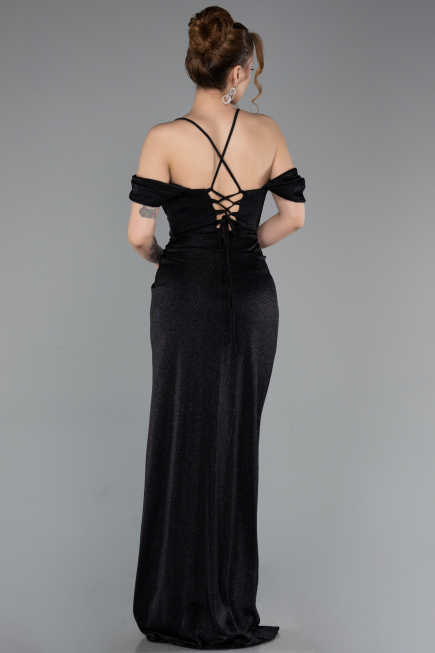Long Black Prom Gown ABU5925