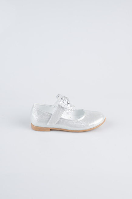 Silver Crystal Flat Shoe ORK3103