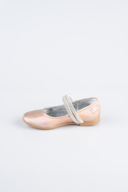 Powder Color Patterned Flat Shoe ORS3101