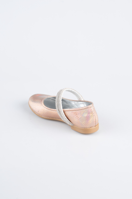 Powder Color Patterned Flat Shoe ORS3101