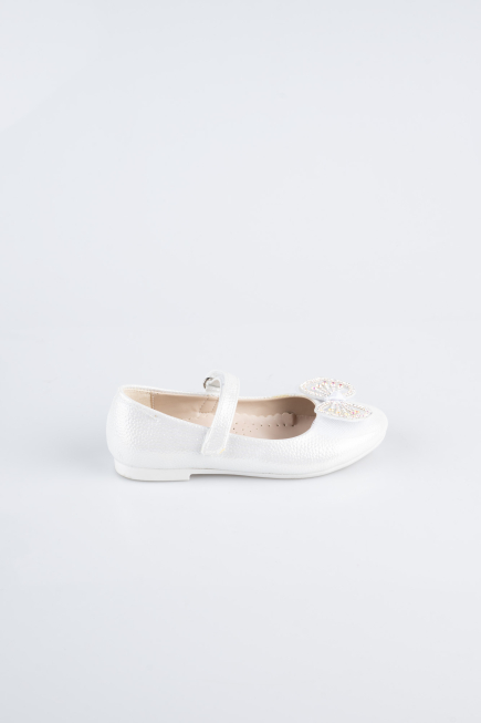 Pearl Plaster Fabric Flat Shoe SE1
