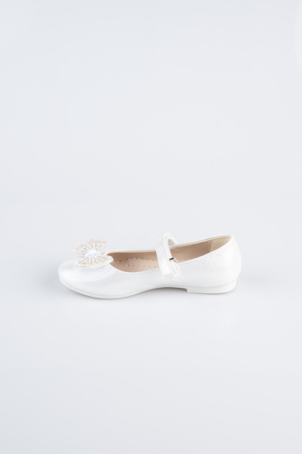 Pearl Plaster Fabric Flat Shoe SE1