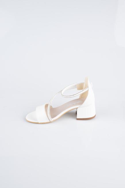White Leather Girl Dress SE796