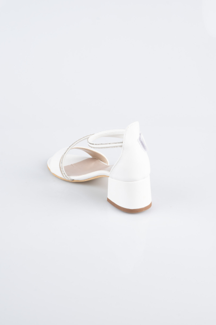 White Leather Girl Dress SE796