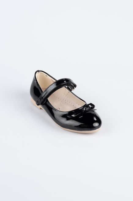 Black Patent Leather Kid Shoe SE201