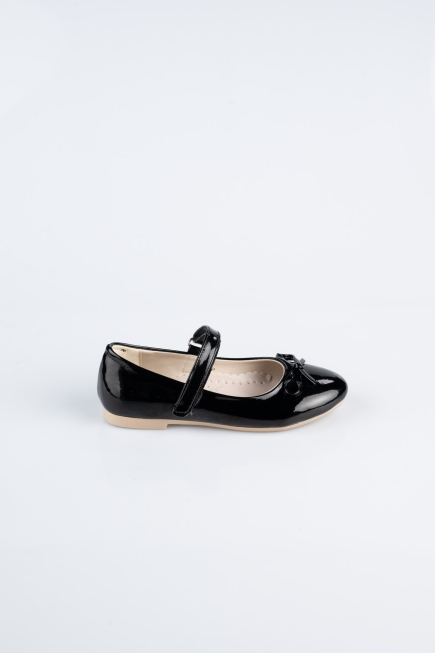 Black Patent Leather Kid Shoe SE201