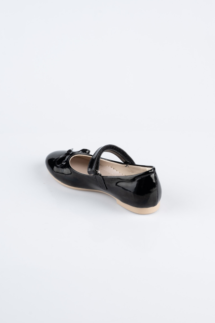 Black Patent Leather Kid Shoe SE201