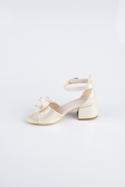 Gold Skin Kid Shoe SE712