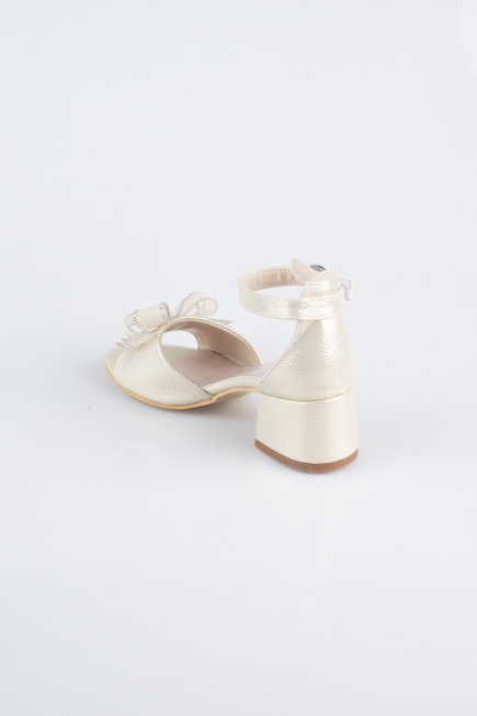 Gold Skin Kid Shoe SE712