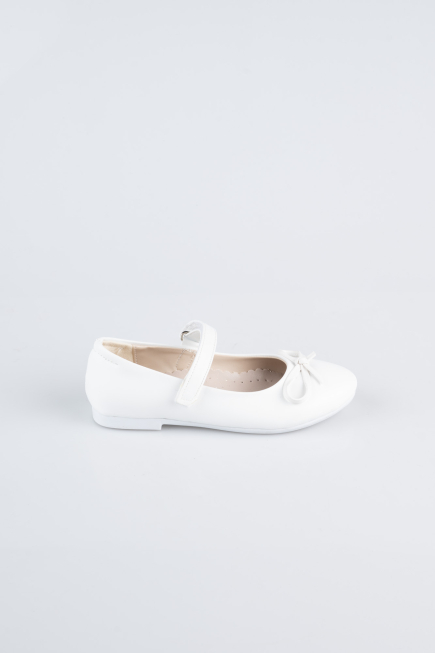 White Leather Kid Shoe SE201