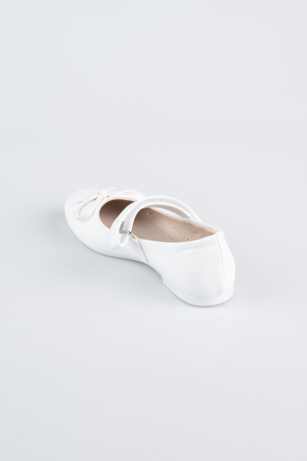 White Leather Kid Shoe SE201