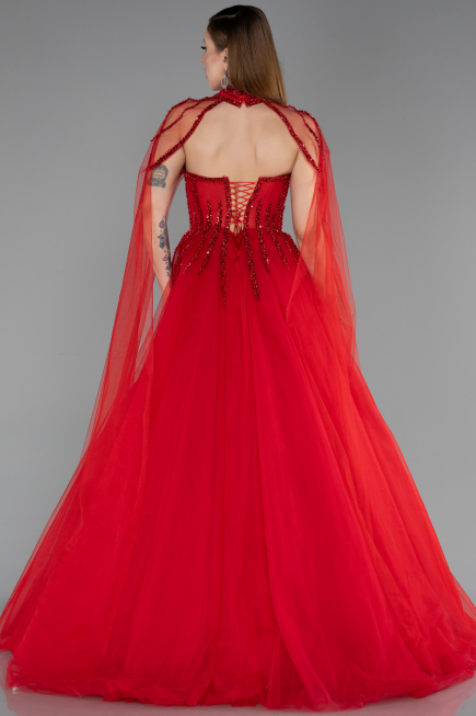 Long Red Evening Dress ABU5935