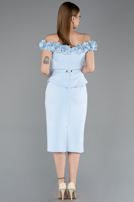 Midi Light Blue Cocktail Dress ABK2583