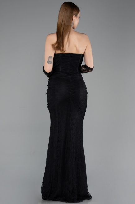 Long Black Dantelle Mermaid Prom Dress ABU5933