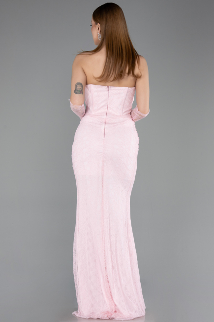 Long Powder Color Dantelle Mermaid Prom Dress ABU5933