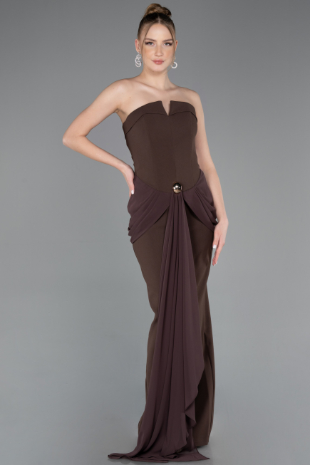 Long Brown Prom Gown ABU5970