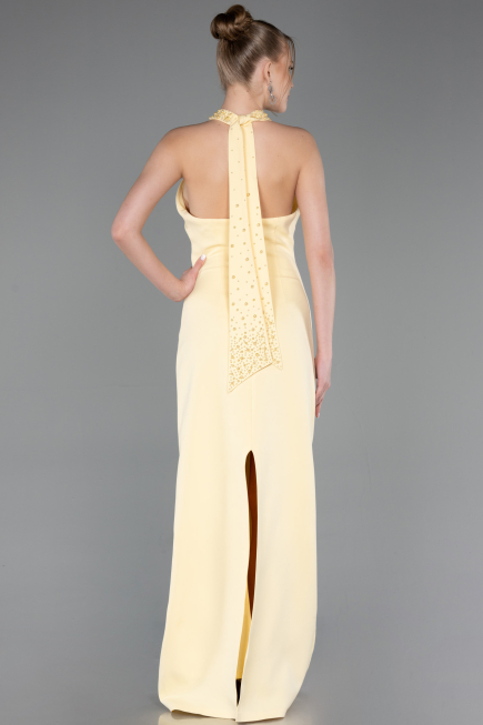 Long Yellow Prom Gown ABU5971