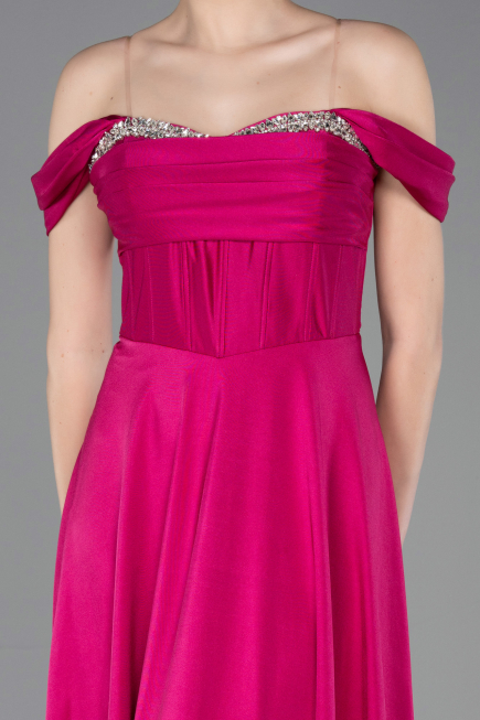 Long Fuchsia Prom Gown ABU5938