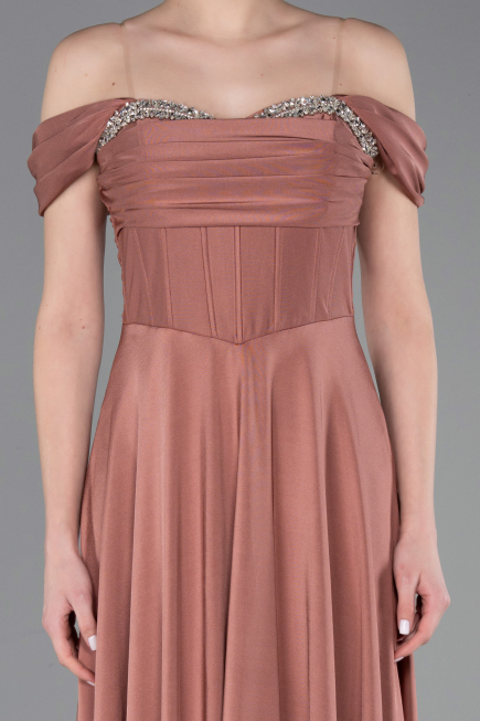 Long Onion Skin Prom Gown ABU5938