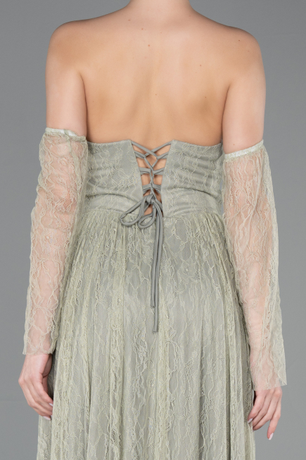 Long Mint Dantelle Evening Dress ABU5887