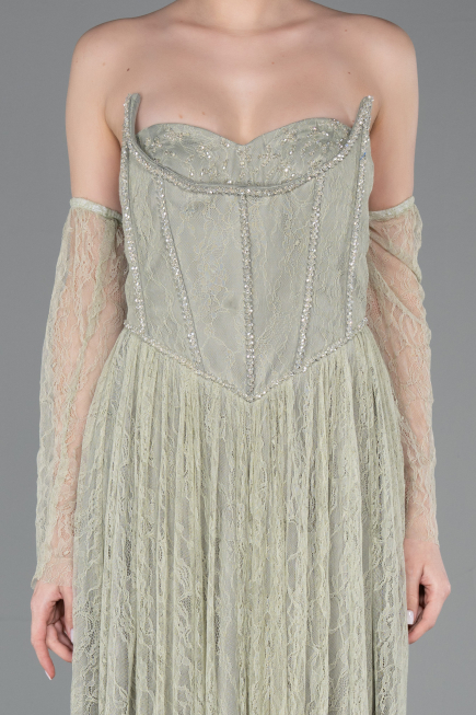 Long Mint Dantelle Evening Dress ABU5887