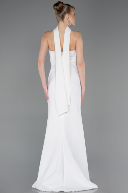 Long White Evening Dress ABU5981